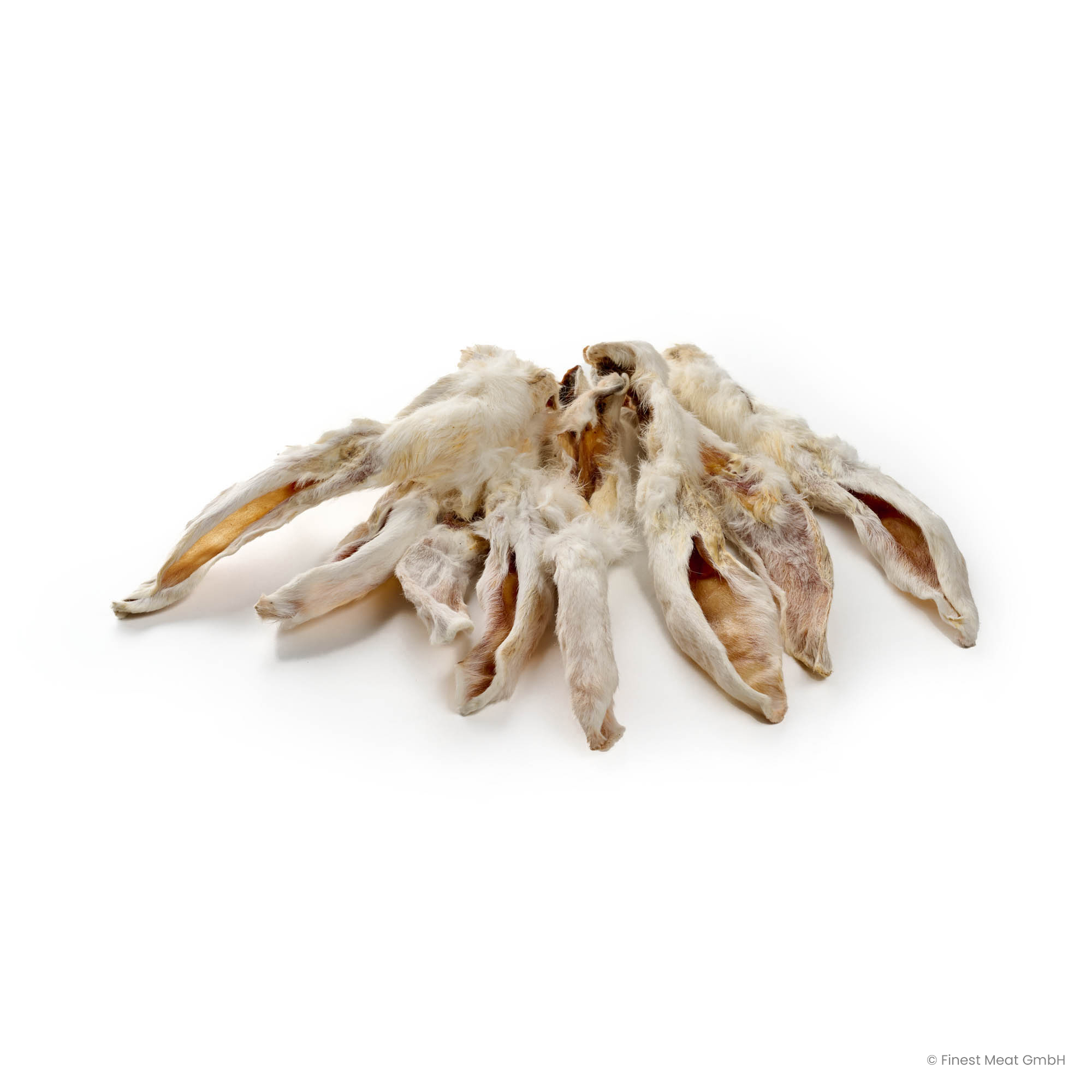 Premium Kaninchen-Ohren mit Fell für Hunde – Naturkauartikel